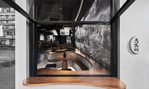 曲線設(shè)計(jì)的藝術(shù)，工業(yè)風(fēng)螺螄粉餐廳設(shè)計(jì)